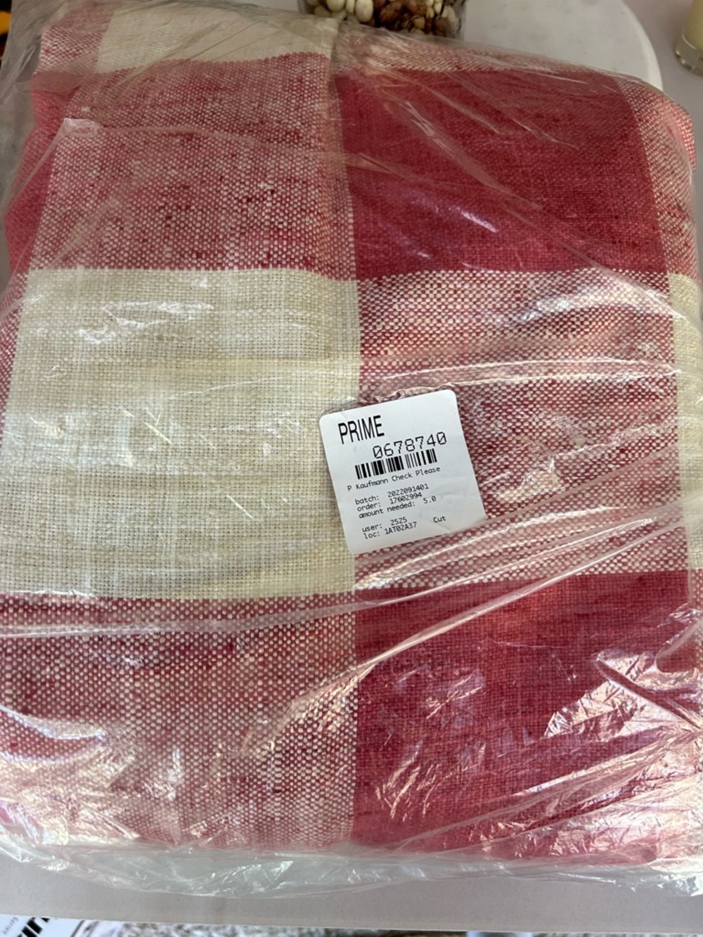 P Kaufmann Check Please Fabric